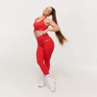 Limitless magas derekú női leggings Hot Red - M - piros - GymBeam