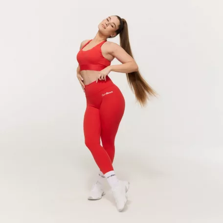 Limitless magas derekú női leggings Hot Red - XL - piros - GymBeam