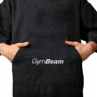 Terry poncsó-törölköző Black - fekete - GymBeam
