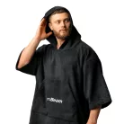 Terry poncsó-törölköző Black - fekete - GymBeam