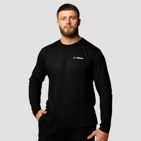 Basic hosszú ujjú férfi póló Black - XL - fekete - GymBeam