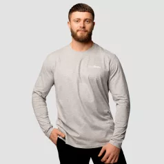   Basic hosszú ujjú férfi póló Grey - XL - szürke - GymBeam
