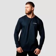 Basic hosszú ujjú férfi póló Navy - S - kék - GymBeam