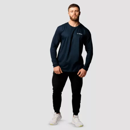 Basic hosszú ujjú férfi póló Navy - XXXL - kék - GymBeam