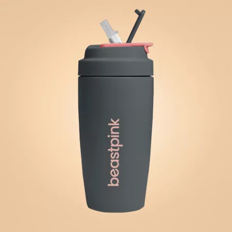 Thermo pohár 500 ml Grey - szürke - BeastPink - GymBeam