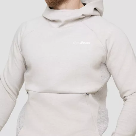 Agile kapucnis pulóver Desert - XL - krém - GymBeam