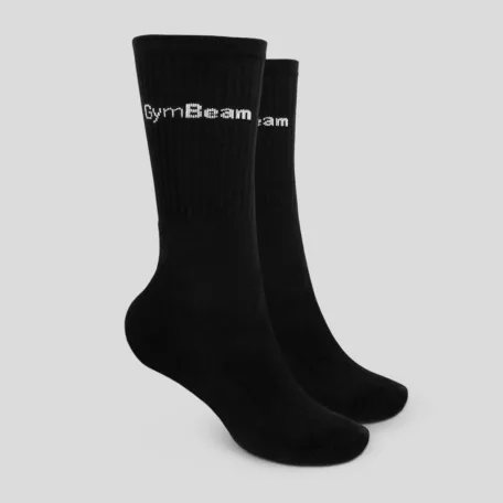 3/4 Socks 3Pack Black zokni - S - fekete - GymBeam