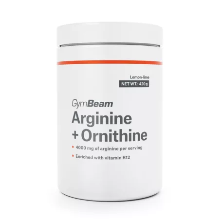 Arginin + Ornitin - 420 g - mangó-maracuja - GymBeam