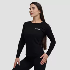 Basic női hosszú ujjú póló Black - M - fekete - GymBeam
