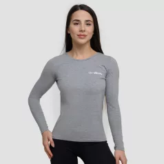   Basic női hosszú ujjú póló Grey - XS - szürke - GymBeam