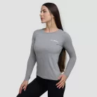 Basic női hosszú ujjú póló Grey - S - szürke - GymBeam