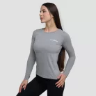 Basic női hosszú ujjú póló Grey - M - szürke - GymBeam