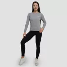 Basic női hosszú ujjú póló Grey - M - szürke - GymBeam