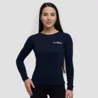 Basic női hosszú ujjú póló Navy - XXL - kék - GymBeam