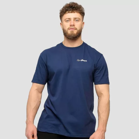 Basic póló Navy Blue - S - kék - GymBeam
