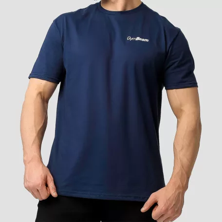 Basic póló Navy Blue - L - kék - GymBeam