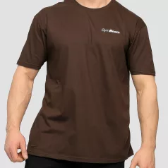 Basic póló Chocolate Brown - S - barna - GymBeam