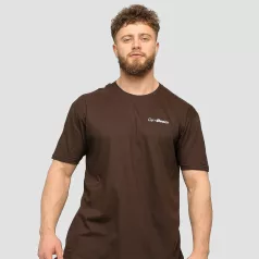 Basic póló Chocolate Brown - XXL - barna - GymBeam