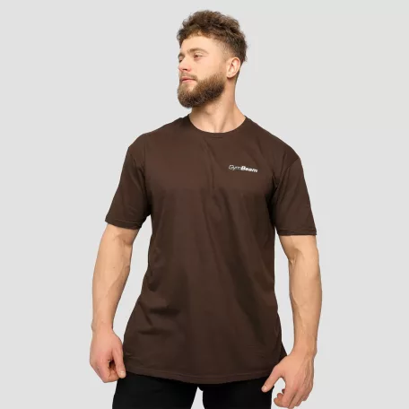 Basic póló Chocolate Brown - XXL - barna - GymBeam