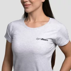 Basic női póló Heather Grey - XS - szürke - GymBeam