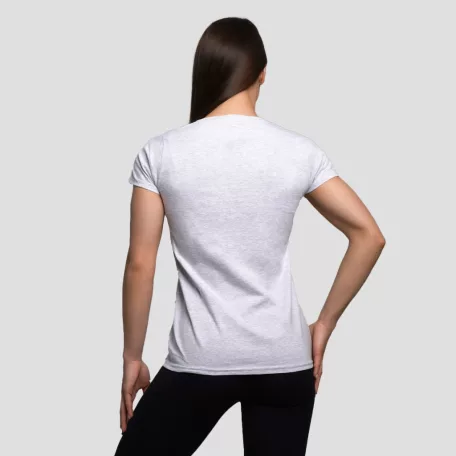 Basic női póló Heather Grey - L - szürke - GymBeam