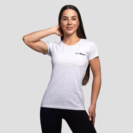 Basic női póló Heather Grey - XL - szürke - GymBeam