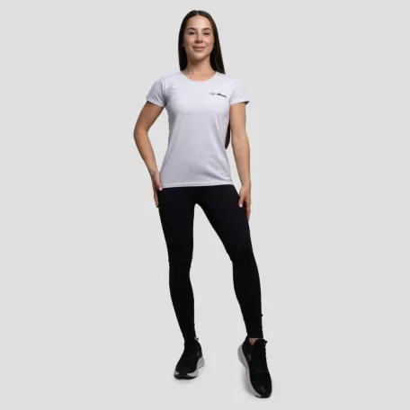 Basic női póló Heather Grey - XL - szürke - GymBeam