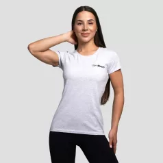 Basic női póló Heather Grey - XXL - szürke - GymBeam