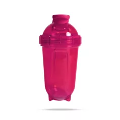 Tritan shaker Clear Pink 500 ml - rózsaszín - GymBeam