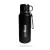 Vákuumos acél flakon Black 1000 ml - fekete - GymBeam