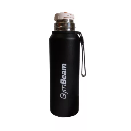 Vákuumos acél flakon Black 1000 ml - fekete - GymBeam