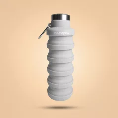   Összehajtható vizes palack Grey 500 ml - szürke - BeastPink - GymBeam