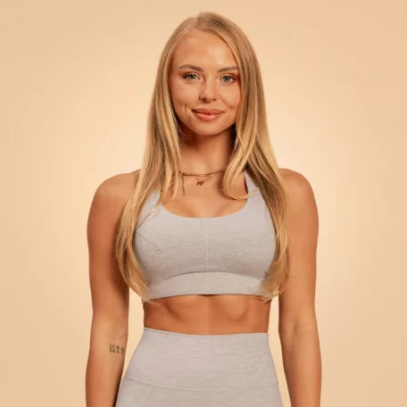 Sense sportmelltartó Grey - L - szürke - BeastPink - GymBeam