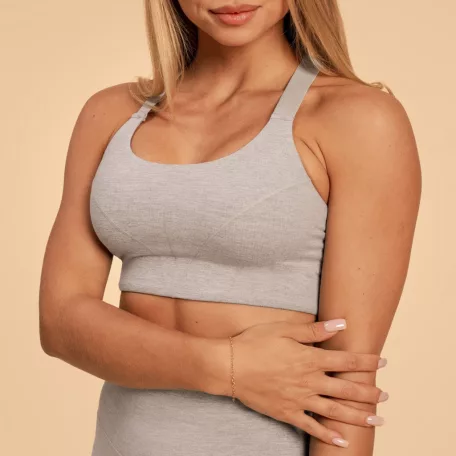 Sense sportmelltartó Grey - L - szürke - BeastPink - GymBeam