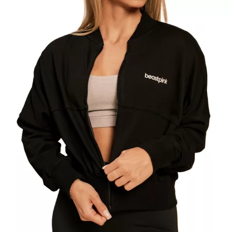 Bliss Zip-Up női pulóver Black - XS - fekete - BeastPink - GymBeam