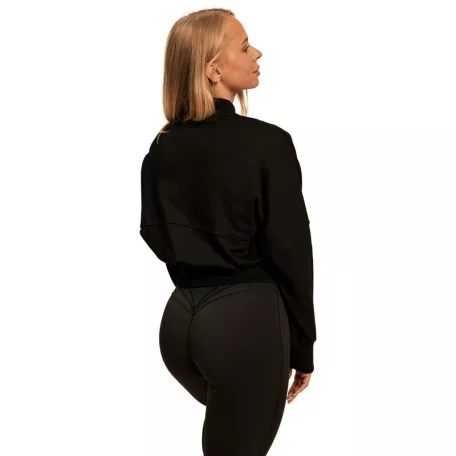 Bliss Zip-Up női pulóver Black - S - fekete - BeastPink - GymBeam