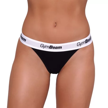 3Pack tanga Black - L - fekete - GymBeam