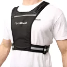 Pulse fényvisszaverő mellény - S/M - fekete - GymBeam