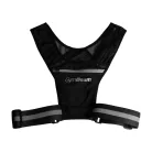 Pulse fényvisszaverő mellény - L/XL - fekete - GymBeam