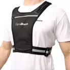 Pulse fényvisszaverő mellény - L/XL - fekete - GymBeam