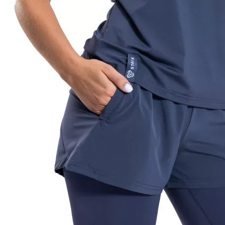 ULTRA 2in1 női rövidnadrág Graystone - XS - kék - STRIX - GymBeam