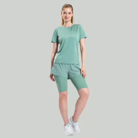 ULTRA 2in1 női rövidnadrág Agave - S - zöld - STRIX - GymBeam