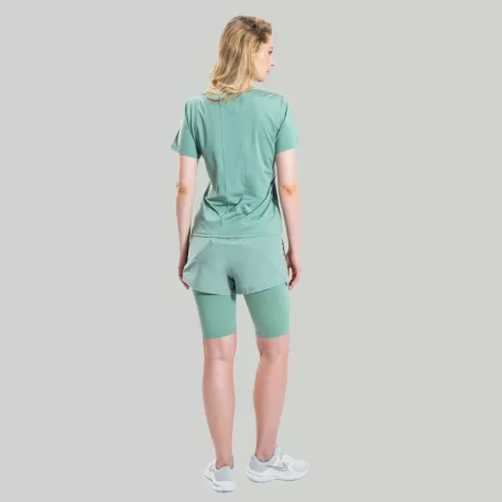 ULTRA 2in1 női rövidnadrág Agave - L - zöld - STRIX - GymBeam