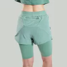 ULTRA 2in1 női rövidnadrág Agave - XL - zöld - STRIX - GymBeam