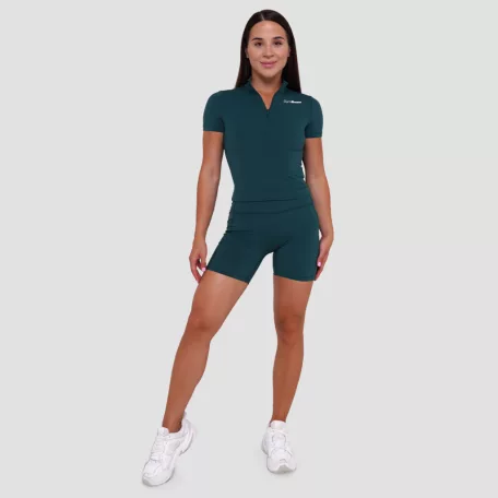 Ignite cropped női póló Dark Green - S - zöld - GymBeam