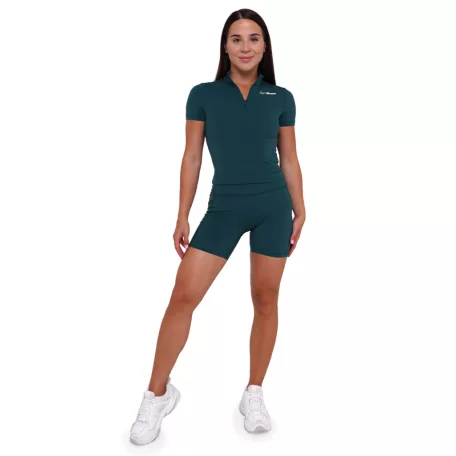 Ignite cropped női póló Dark Green - S - zöld - GymBeam