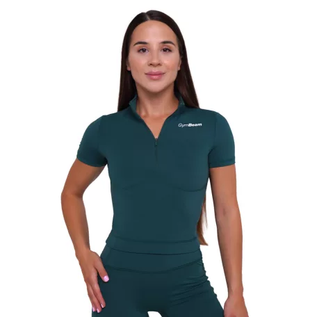 Ignite cropped női póló Dark Green - XXL - zöld - GymBeam