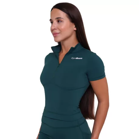 Ignite cropped női póló Dark Green - XXL - zöld - GymBeam