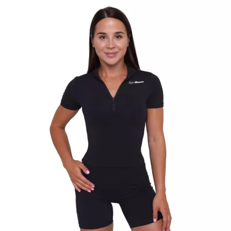 Ignite cropped női póló Black - M - fekete - GymBeam