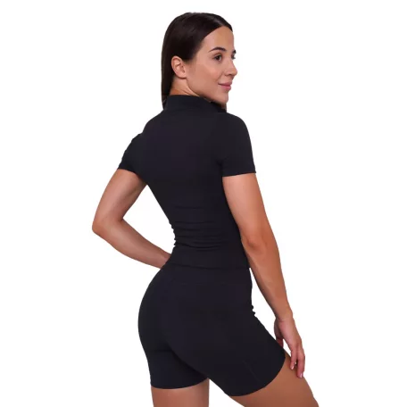 Ignite cropped női póló Black - L - fekete - GymBeam